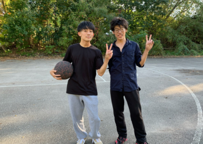 MLI Students playing basketball